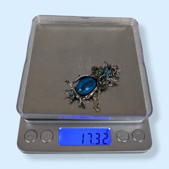 (2/$20) Blue Owl Pendant Necklace - Picture 6 of 6